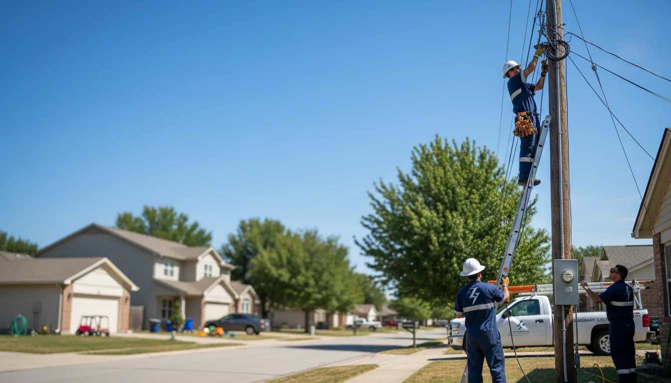 Residential electrician providing installation services in Lewis, IA